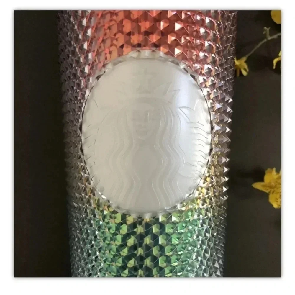 Starbucks 2020 Rainbow Pride Studded Bling 24 Ounce Tumbler Cold Cup LGTBQ